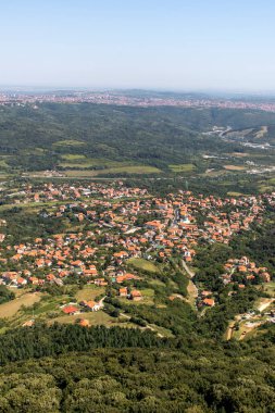 Amazing Landscape from Avala Tower near city of Belgrade, Serbia