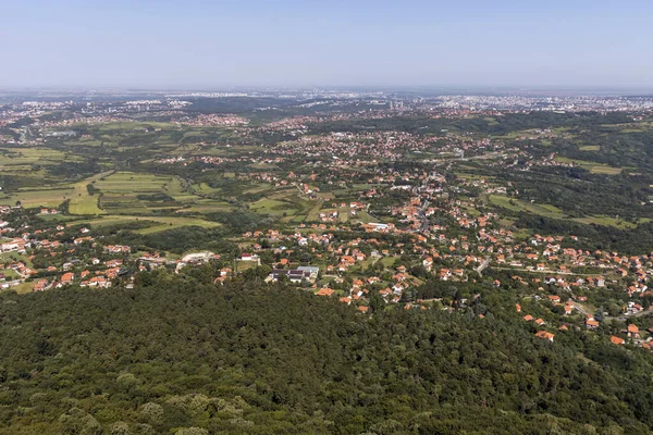 Amazing Landscape Avala Tower City Belgrade Serbia — Zdjęcie stockowe