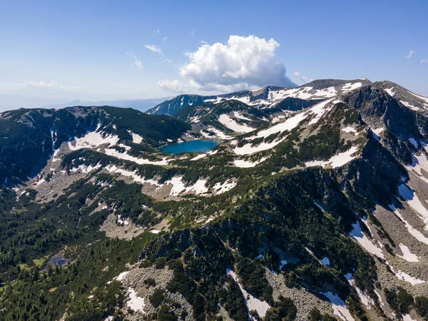 Prachtig Uitzicht Vanuit Lucht Pirin Mountain Bij Kremenski Meren Bulgarije — Stockfoto
