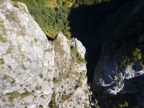 Вид Згори Ущелину Річки Ерма Поблизу Міста Тран Болгарія — стокове фото