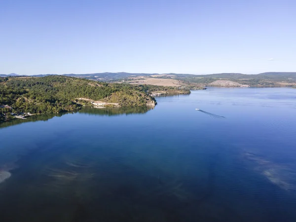 Aerial View Pchelina Reservoir Pernik Region Bulgaria — Stock Photo, Image