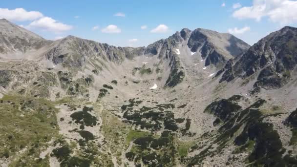 Дивовижний Вигляд Піринської Гори Поблизу Вершини Яловарніки Болгарія — стокове відео