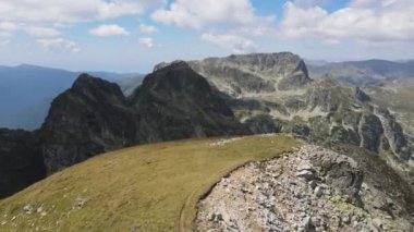 Aerial summer view of Malyovitsa peak, Rila Mountain, Bulgaria