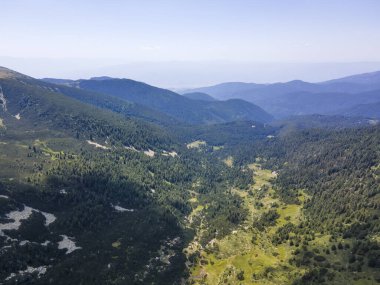 Amazing Aerial view of Pirin Mountain near Begovitsa hut, Bulgaria