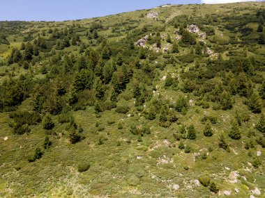 Amazing Aerial view of Pirin Mountain near Begovitsa hut, Bulgaria