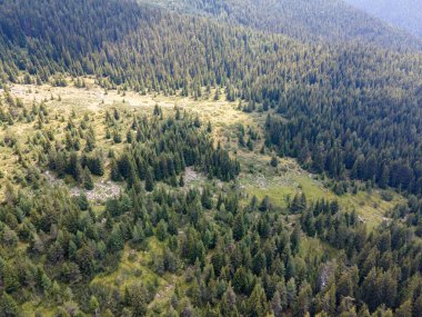 Amazing Aerial view of Pirin Mountain near Begovitsa hut, Bulgaria