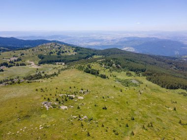 Amazing Aerial view of Vitosha Mountain near Kamen Del Peak, Bulgaria