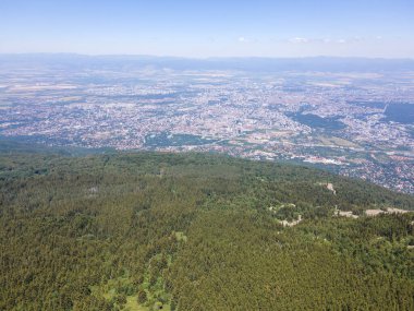 Amazing Aerial view of Vitosha Mountain near Kamen Del Peak, Bulgaria