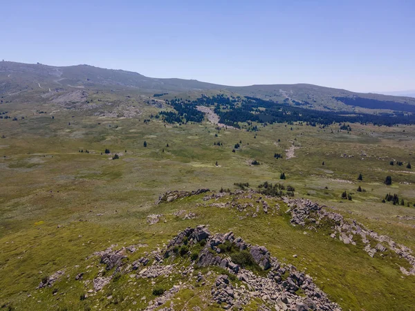 Amazing Aerial View Vitosha Mountain Kamen Del Peak Bulgaria — 图库照片