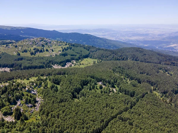 Amazing Aerial View Vitosha Mountain Kamen Del Peak Bulgaria — Zdjęcie stockowe