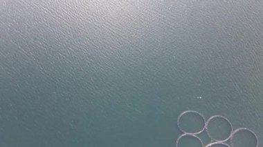 Aerial Summer view of Dospat Reservoir, Smolyan Region, Bulgaria