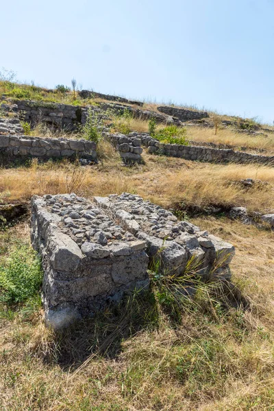 Ruinas Ciudad Fortificada Medieval Cherven Del Período Del Segundo Imperio — Foto de Stock