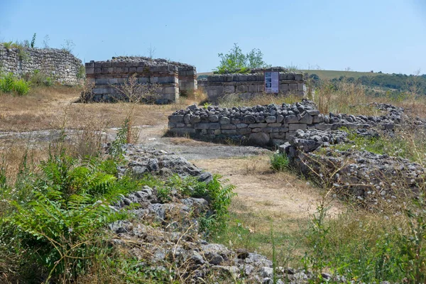 Ruinas Ciudad Fortificada Medieval Cherven Del Período Del Segundo Imperio — Foto de Stock
