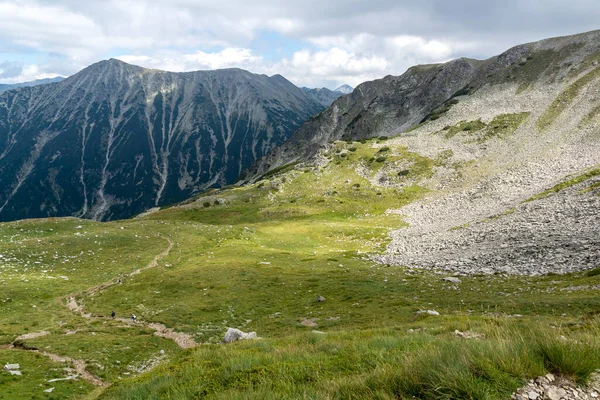 Erstaunliche Sommer Ansicht Des Pirin Gebirges Der Nähe Des Vihren — Stockfoto