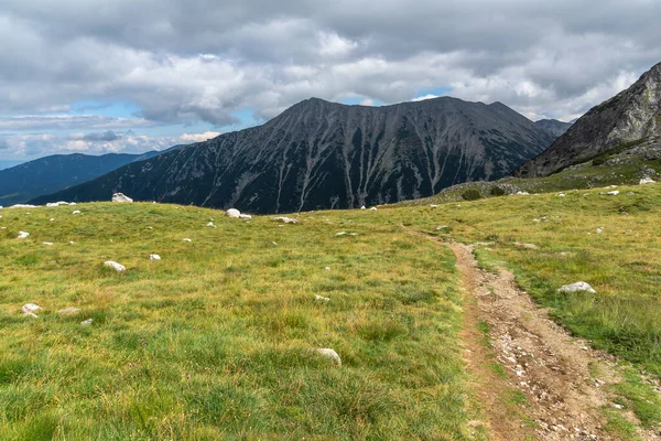 Καταπληκτική Θέα Καλοκαίρι Του Βουνού Pirin Κοντά Στο Vihren Peak — Φωτογραφία Αρχείου