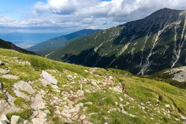 Incredibile Vista Estiva Della Montagna Pirin Vicino Vihren Peak Bulgaria — Foto Stock