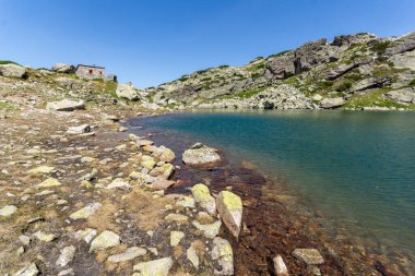 Rila Dağı inanılmaz manzara yakın korkunç göl, Bulgaristan