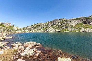 Rila Dağı inanılmaz manzara yakın korkunç göl, Bulgaristan