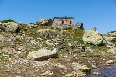 Rila Dağı inanılmaz manzara yakın korkunç göl, Bulgaristan
