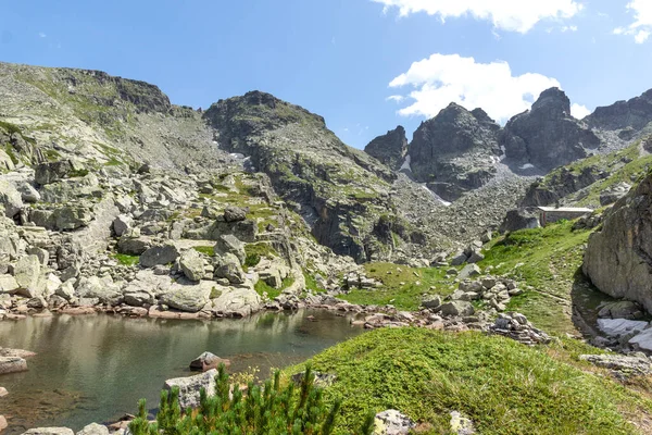 Verbazingwekkende Landschap Van Rila Gebergte Buurt Van Eng Meer Bulgarije — Stockfoto