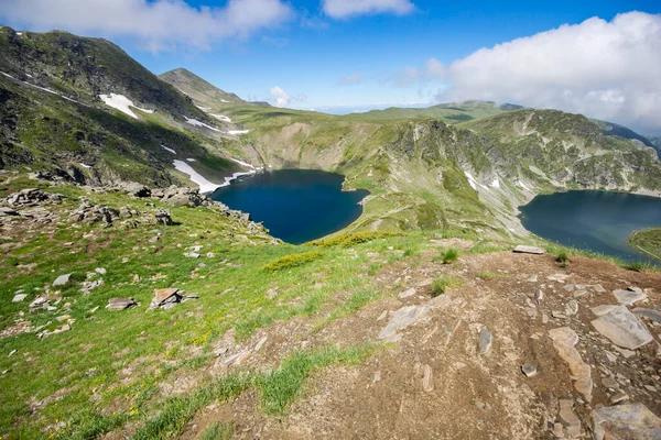 Increíble Paisaje Los Siete Lagos Rila Montaña Rila Bulgaria —  Fotos de Stock