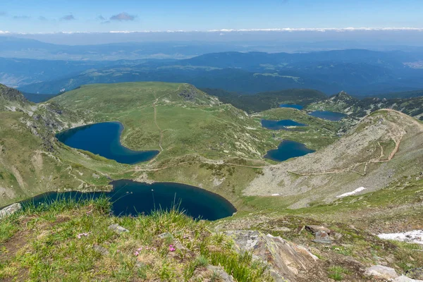 Yedi Rila Gölleri Rila Dağı Bulgaristan Şaşırtıcı Manzarası — Stok fotoğraf