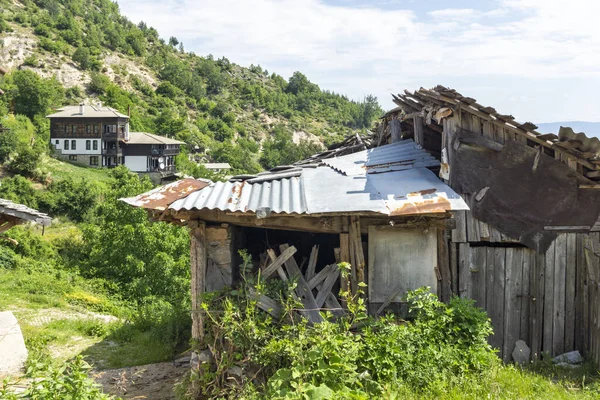 Aldeia Delchevo Com Casas Autênticas Século Xix Região Blagoevgrad Bulgária — Fotografia de Stock