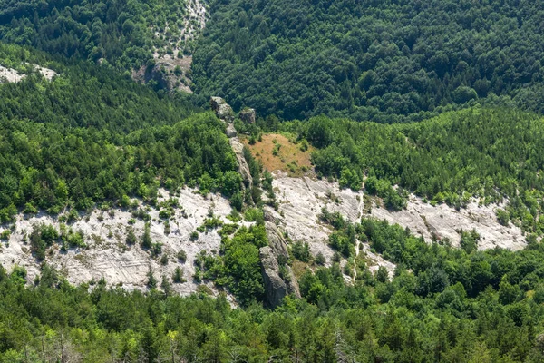 Vista Verão Antigo Santuário Belintash Dedicado Deus Sabazios Rhodope Mountains — Fotografia de Stock