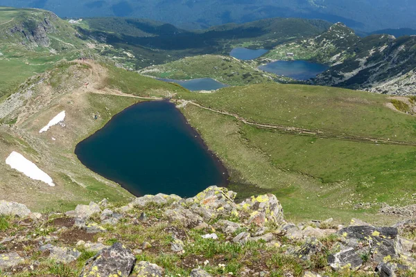 Pemandangan Menakjubkan Dari Seven Rila Lakes Rila Mountain Bulgaria — Stok Foto