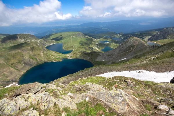 Καταπληκτική Θέα Των Επτά Λιμνών Ρίλα Rila Mountain Βουλγαρία — Φωτογραφία Αρχείου