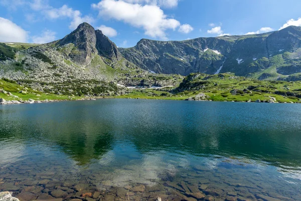 มมองท งของ Seven Rila Lakes Rila Mountain ลแกเร — ภาพถ่ายสต็อก