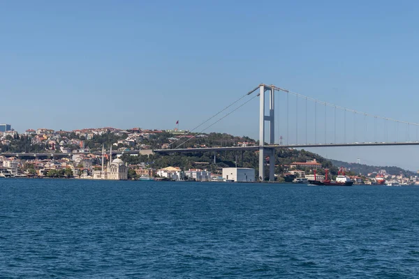Istanbul Türkei Juli 2019 Erstaunliches Panorama Vom Bosporus Bis Istanbul — Stockfoto