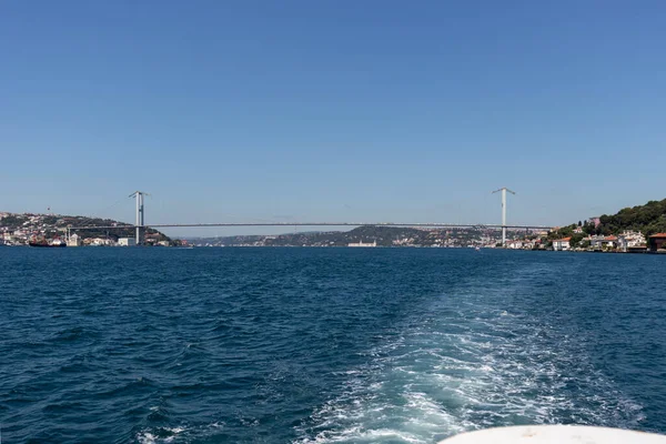 Istanbul Turkey Juli 2019 Fantastisk Panorama Från Bosporen Till Staden — Stockfoto