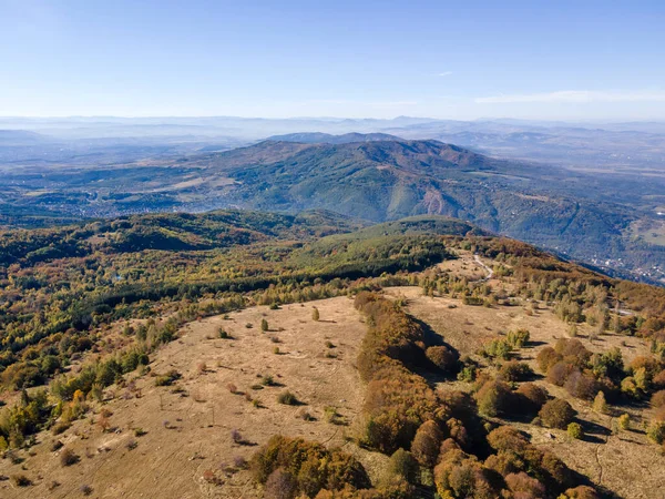 Increíble Panorama Aéreo Otoño Montaña Vitosha Región Ciudad Sofía Bulgaria —  Fotos de Stock