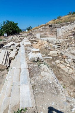 Ruins of ancient Macedonia polis Heraclea Sintica, located near town of Petrich, Blagoevgrad Region, Bulgaria clipart