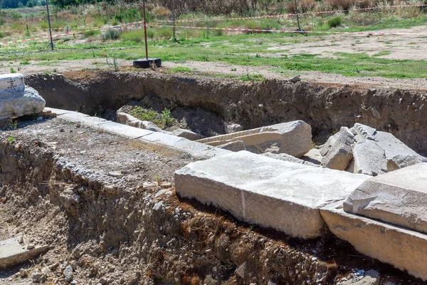 Ruinas Antigua Macedonia Polis Heraclea Sintica Situado Cerca Ciudad Petrich — Foto de Stock