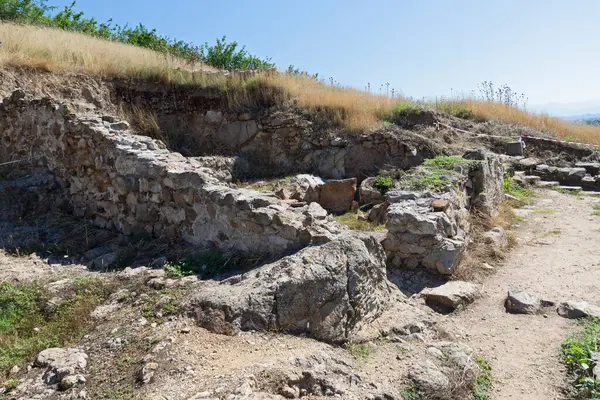 Ruiny Starożytnej Macedonii Polis Heraclea Sintica Położone Pobliżu Miejscowości Petrich — Zdjęcie stockowe