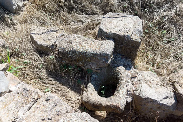 Ruínas Antiga Macedônia Heraclea Sintica Localizada Perto Cidade Petrich Região — Fotografia de Stock