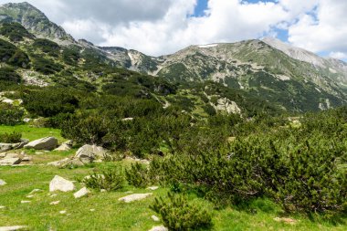 Bulgaristan 'ın Pirin Dağı' ndaki Banderitsa Nehri yakınlarındaki inanılmaz manzara
