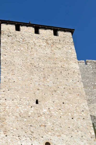 Ruínas Cidade Fortificada Medieval Golubac Costa Rio Danúbio Sérvia — Fotografia de Stock