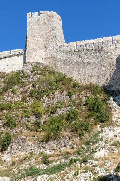 Ruïnes Van Middeleeuwse Vestingstad Golubac Aan Kust Van Donau Servië — Stockfoto
