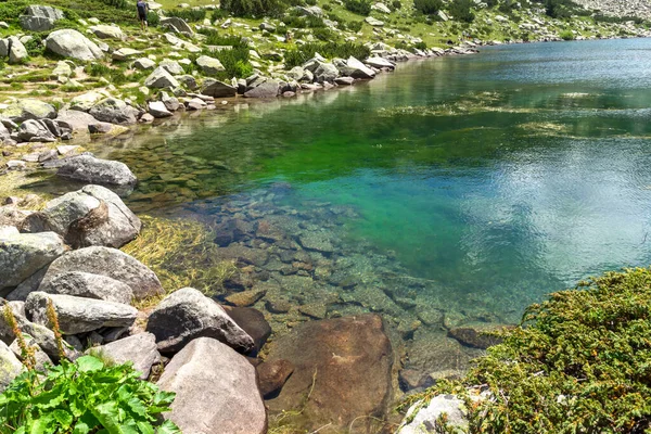 Amazing Landscape Pirin Mountain Fish Banderitsa Lake Bulgaria — Stock Photo, Image