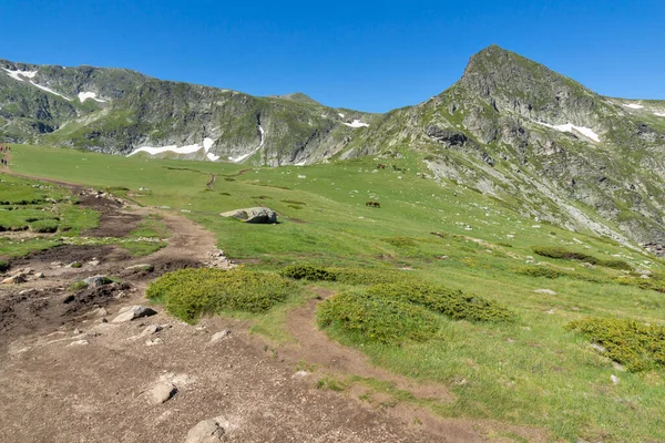 Paysage Incroyable Montagne Rila Près Lac Effrayant Bulgarie — Photo