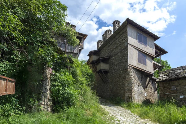 Village Kovachevitsa Authentic Nineteenth Century Houses Blagoevgrad Region Bulgaria — Stock Photo, Image