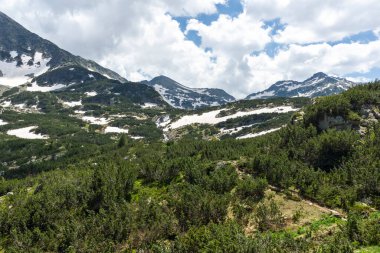 Bulgaristan 'ın Popovo Gölü yakınlarındaki Pirin Dağı' nın şaşırtıcı yaz manzarası