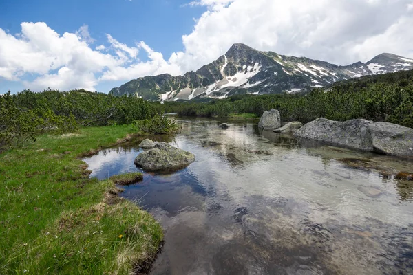 Geweldig Uitzicht Zomer Van Pirin Mountain Buurt Van Popovo Lake — Stockfoto