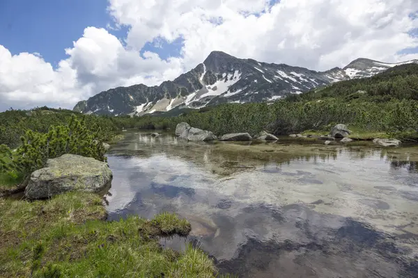 Vista Incrível Verão Montanha Pirin Perto Lago Popovo Bulgária — Fotografia de Stock