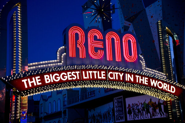 Close Up of the Famous Reno Sign