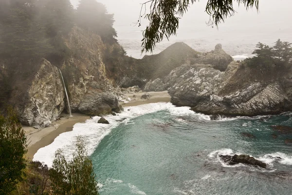 Mgła oceanu w big sur — Zdjęcie stockowe