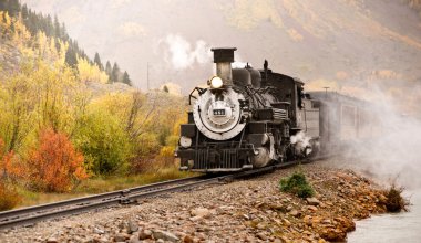 Rocky Mountain Steam Train clipart